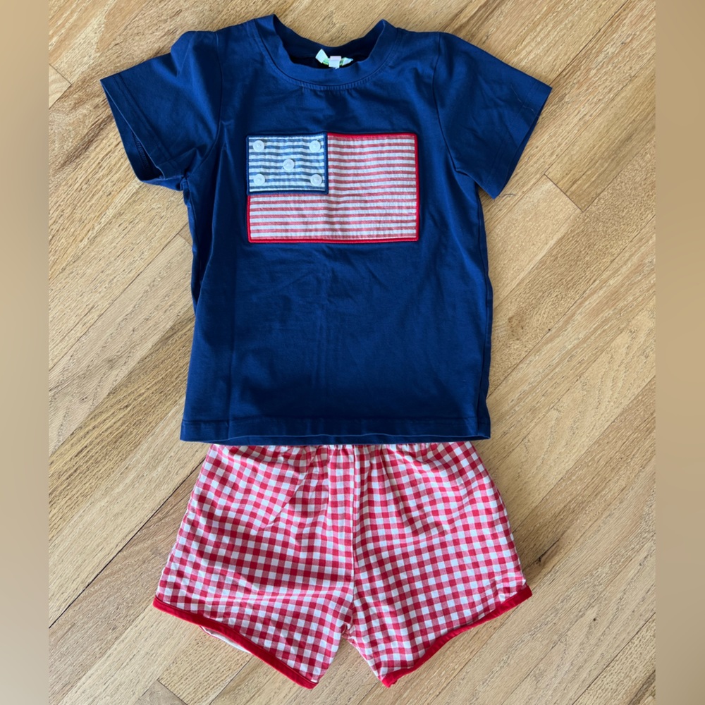 4t American flag set boys